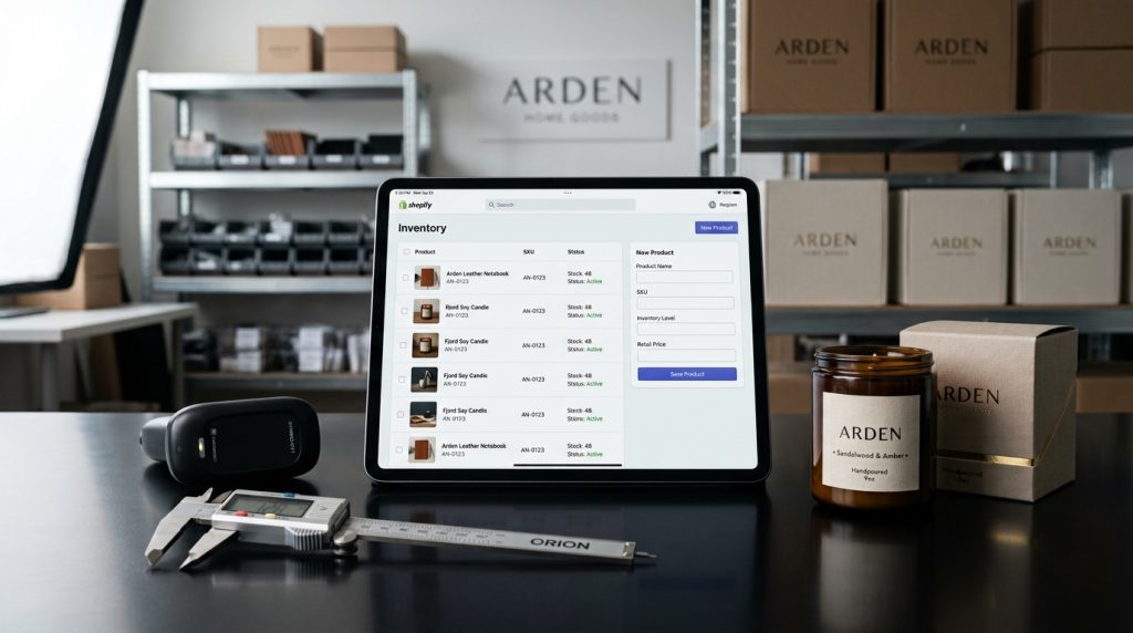 Shopify Products Adding and Managing Inventory