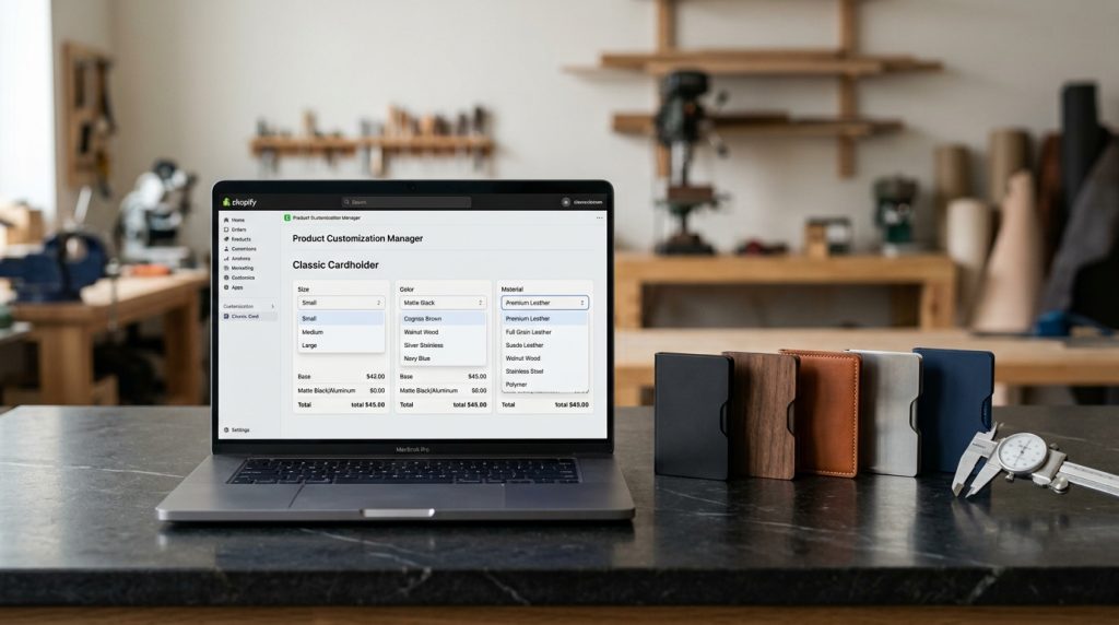 Shopify Variants Manage Product Options