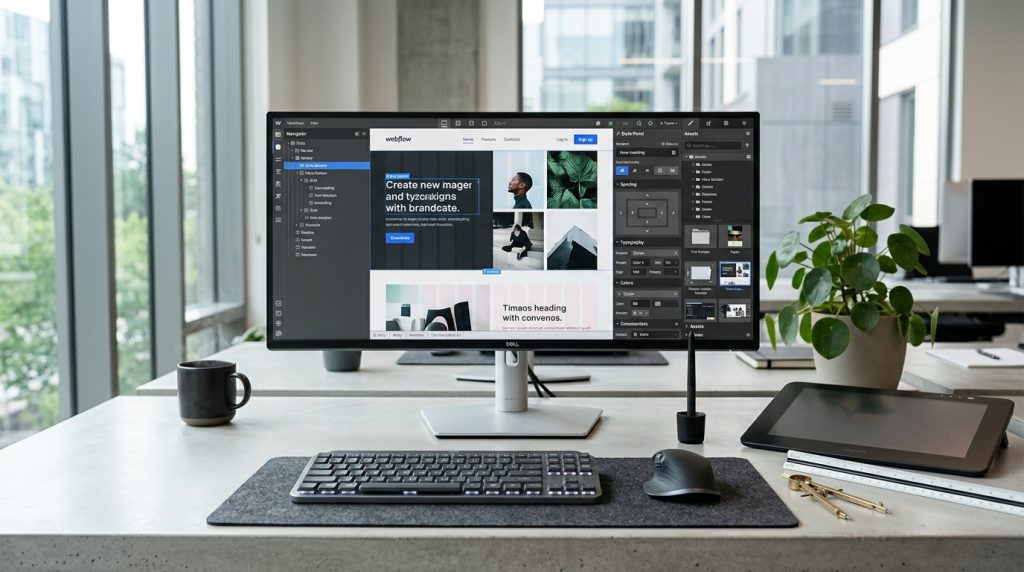 Webflow Designer Tour Visual Building Interface