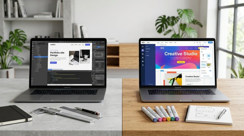 Webflow vs Wix Professional vs DIY